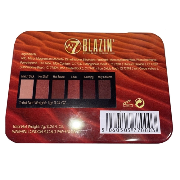 Host pick💄W7 Blazin' Mini Eye Shadow Palette - Picture 4 of 4